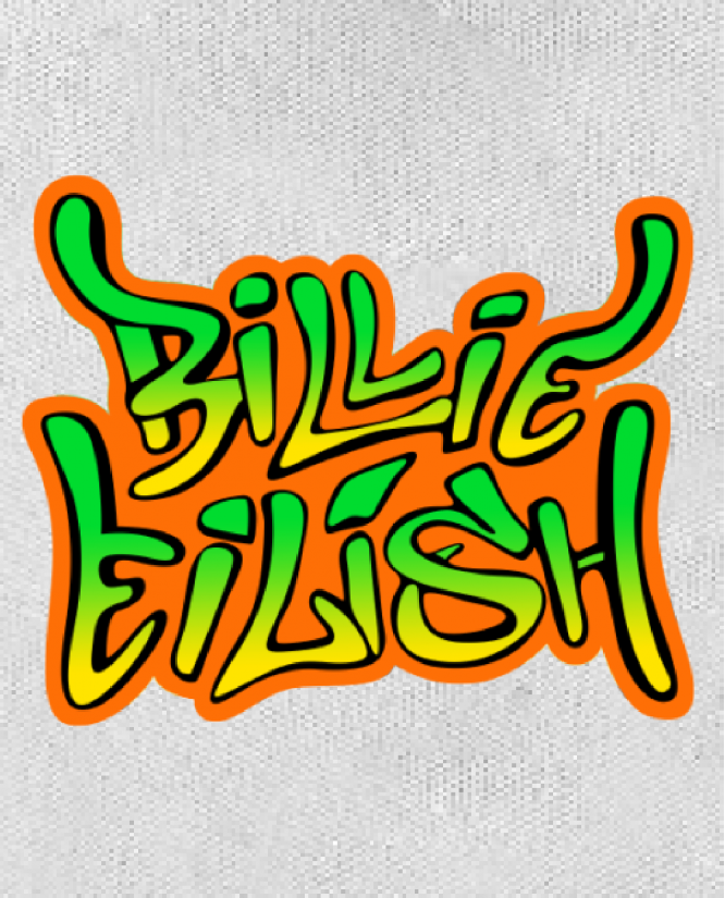  Kepurė Billie Eilish graffiti